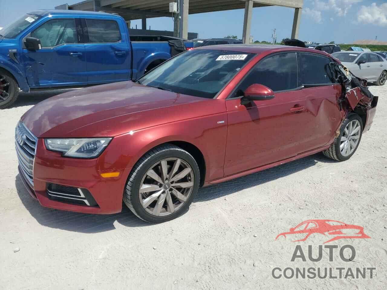 AUDI A4 2018 - WAUKMAF40JA198956