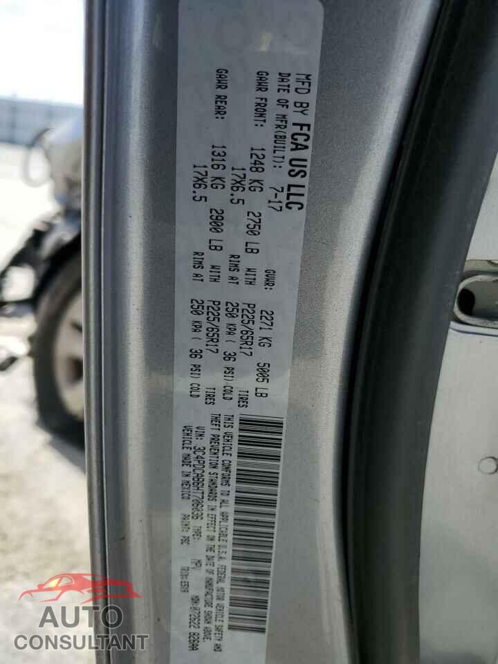 DODGE JOURNEY 2017 - 3C4PDCAB6HT706036