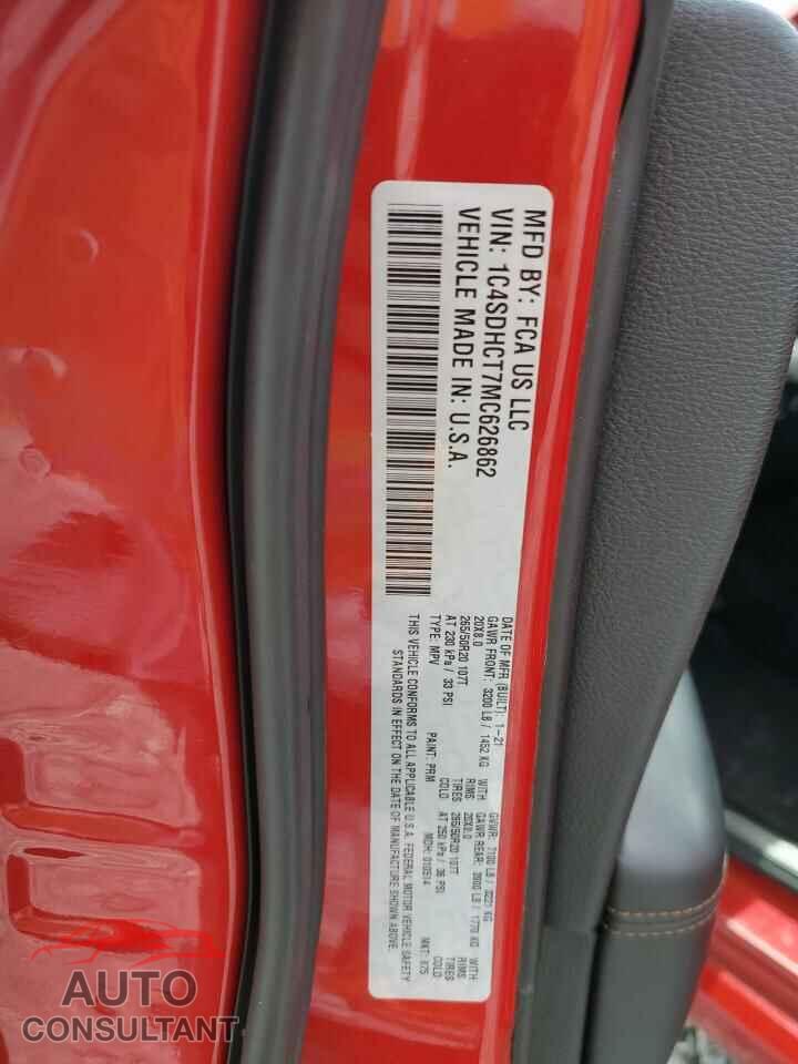 DODGE DURANGO 2021 - 1C4SDHCT7MC626862