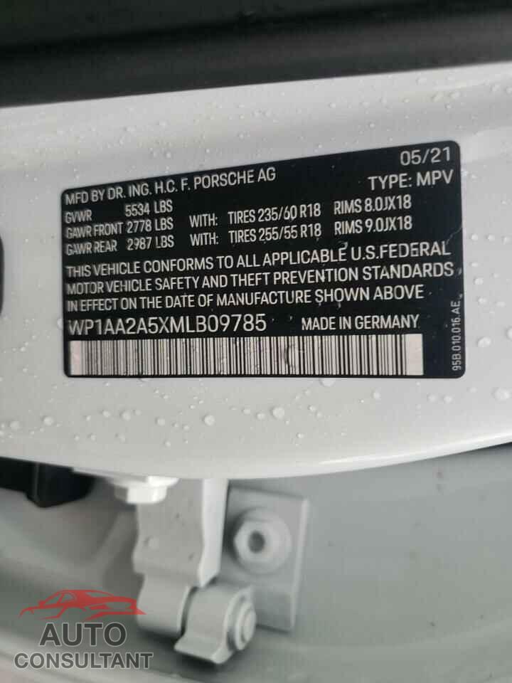 PORSCHE MACAN 2021 - WP1AA2A5XMLB09785