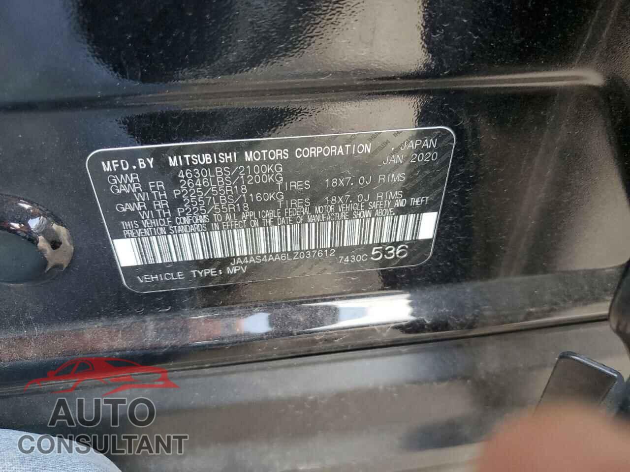 MITSUBISHI ECLIPSE 2020 - JA4AS4AA6LZ037612