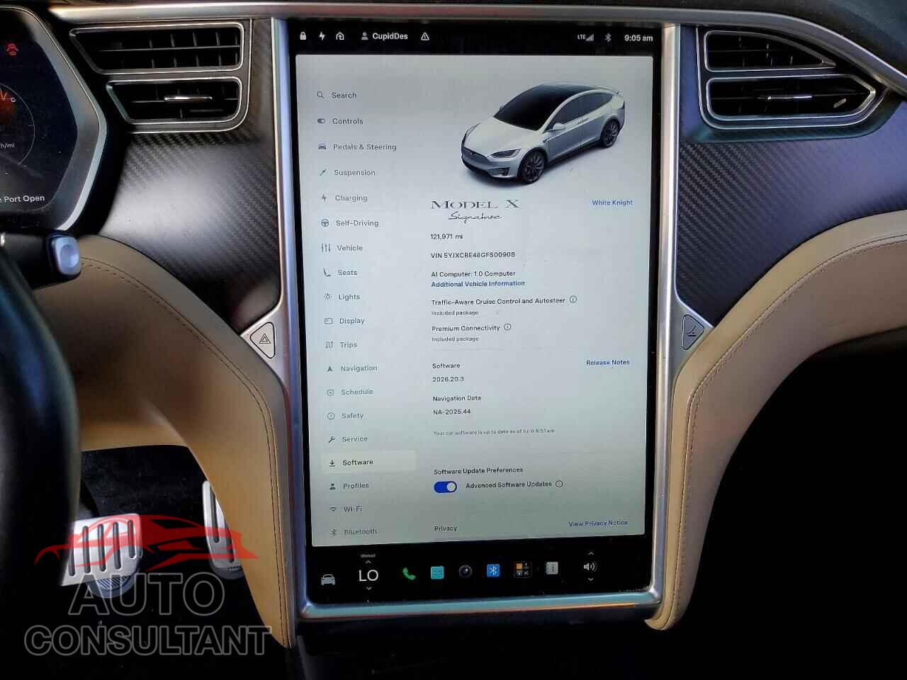 TESLA MODEL X 2016 - 5YJXCBE48GFS00908