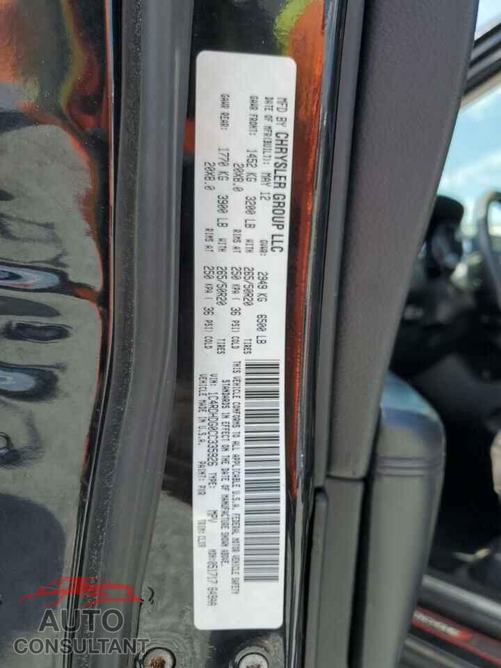 DODGE DURANGO 2012 - 1C4RDHDG0CC335926