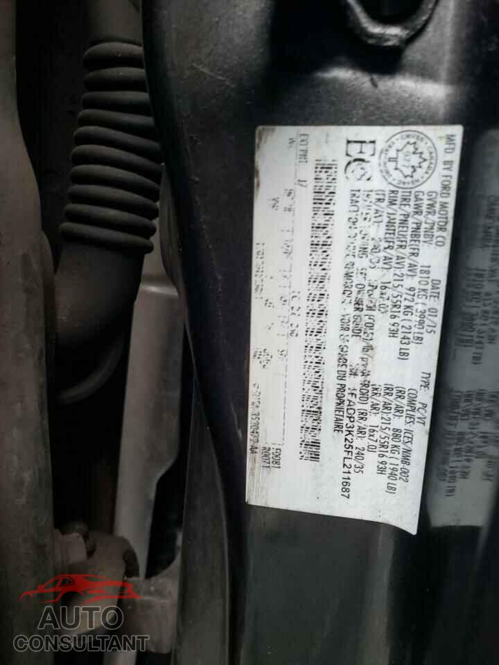FORD FOCUS 2015 - 1FADP3K25FL211687