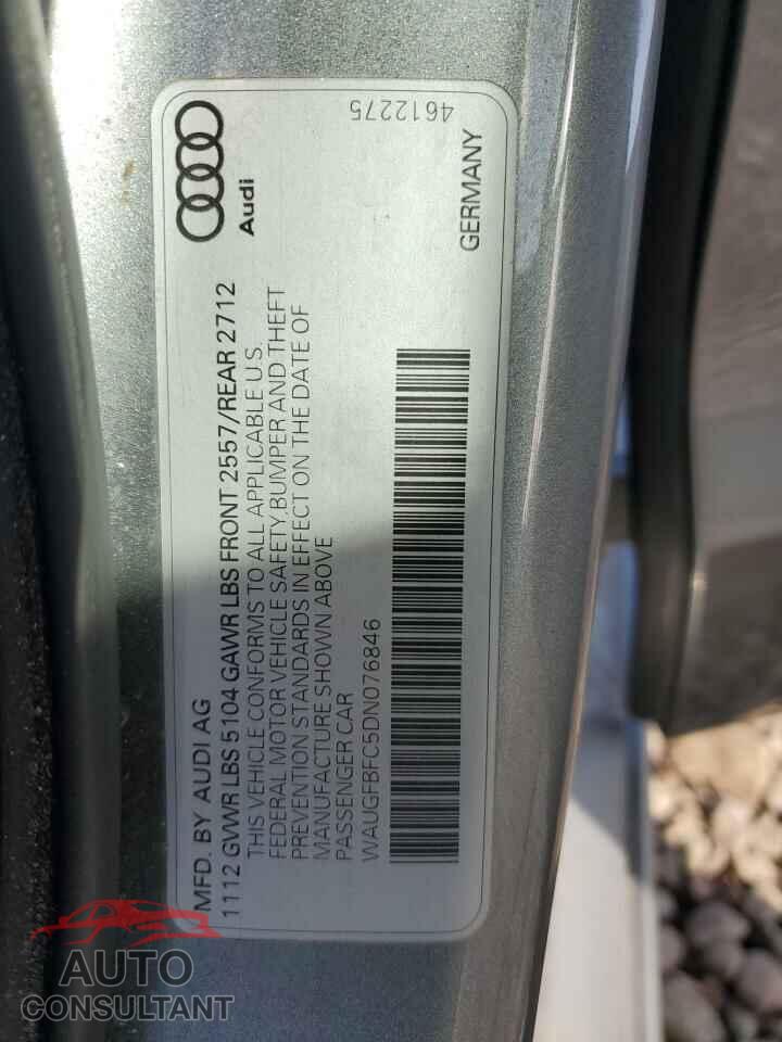 AUDI A6 2013 - WAUGFBFC5DN076846