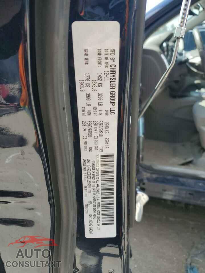 DODGE DURANGO 2012 - 1C4RDJDG9CC159420
