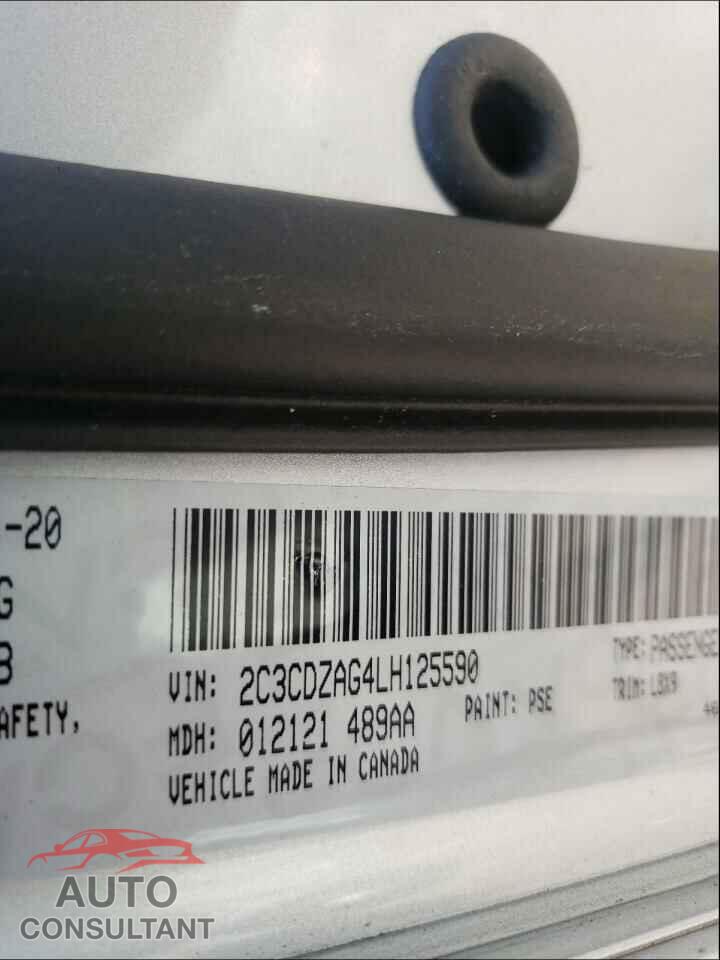 DODGE CHALLENGER 2020 - 2C3CDZAG4LH125590