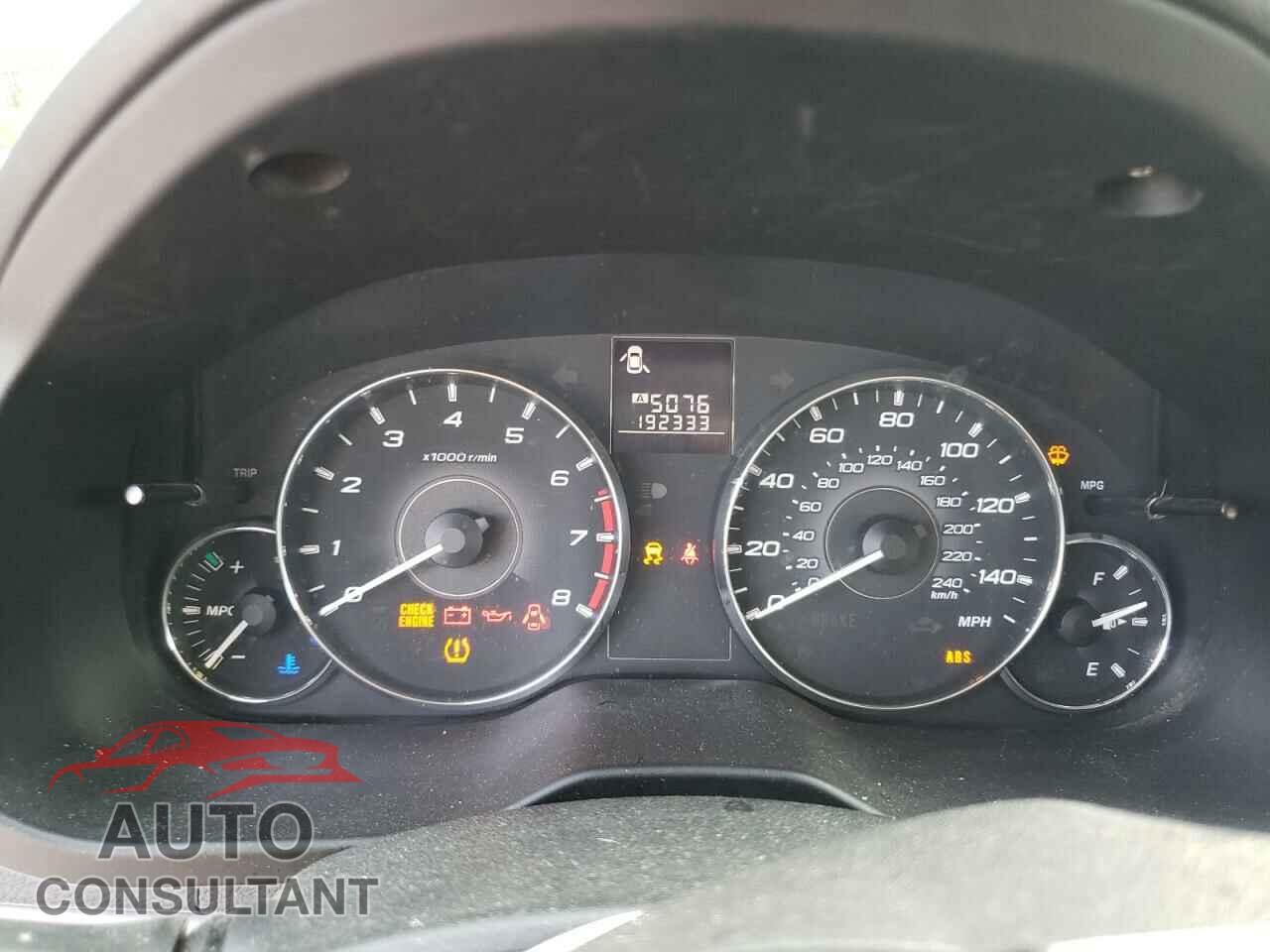 SUBARU OUTBACK 2011 - 4S4BRBCC4B1323279