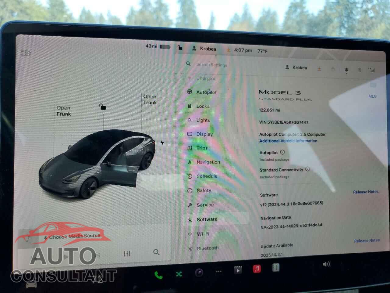 TESLA MODEL 3 2019 - 5YJ3E1EA5KF307447