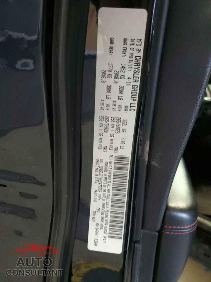 DODGE DURANGO 2014 - 1C4SDJCT0EC477252