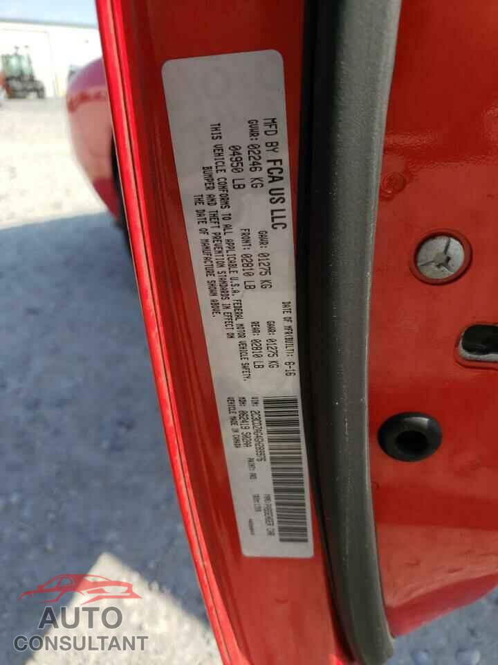 DODGE CHALLENGER 2016 - 2C3CDZAG4GH289976