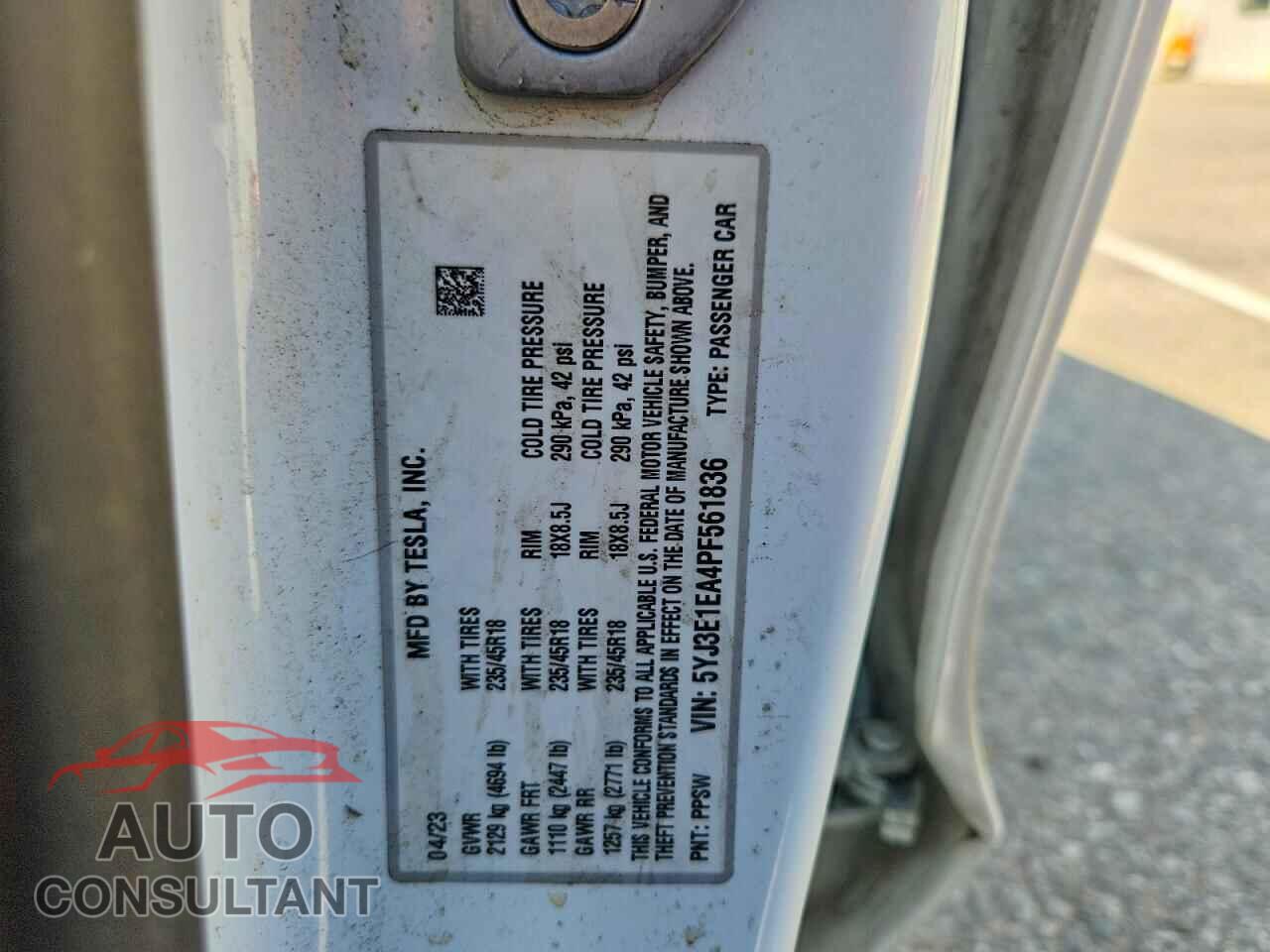 TESLA MODEL 3 2023 - 5YJ3E1EA4PF561836