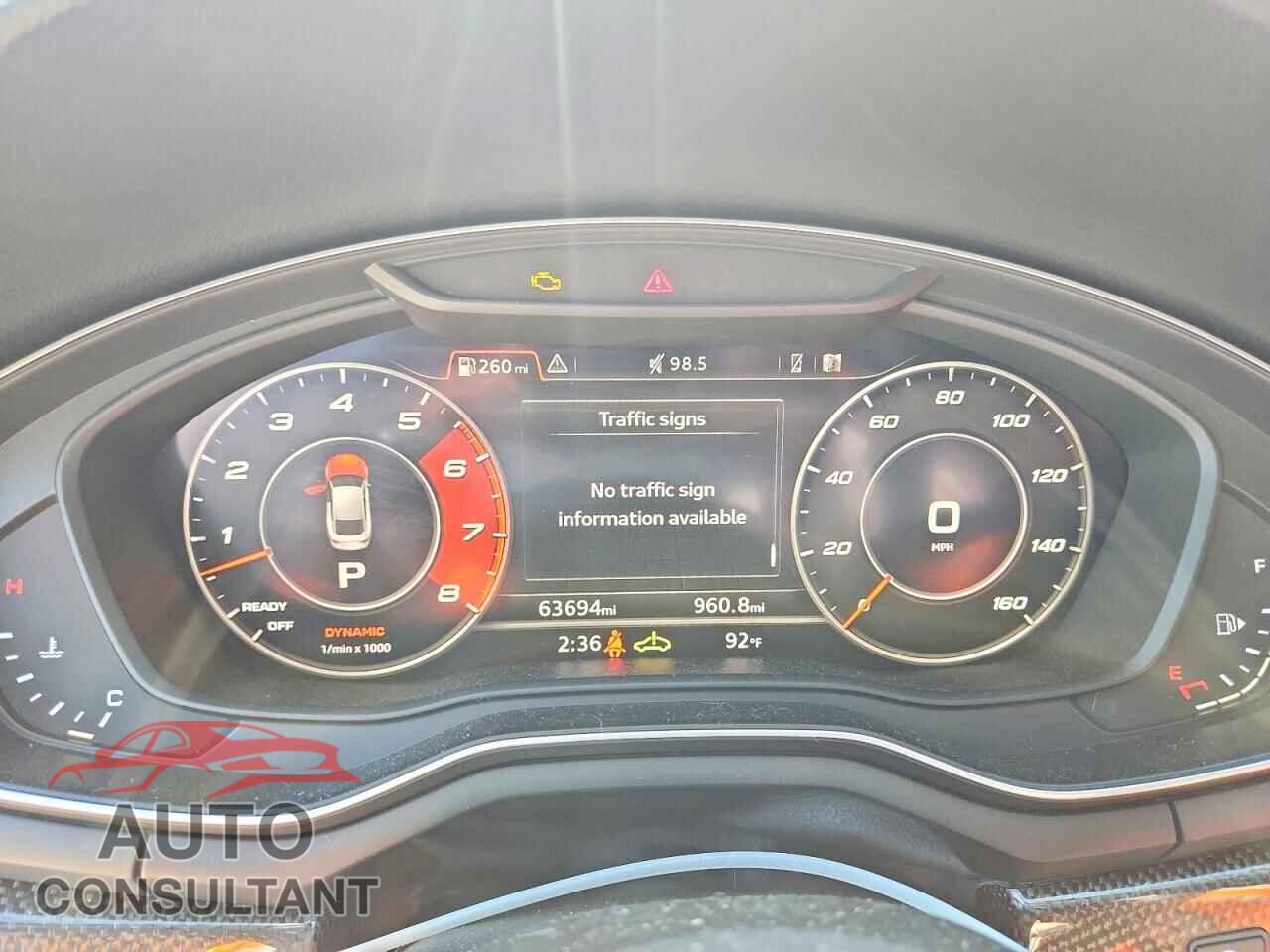 AUDI S5/RS5 2019 - WAUC4CF56KA074572