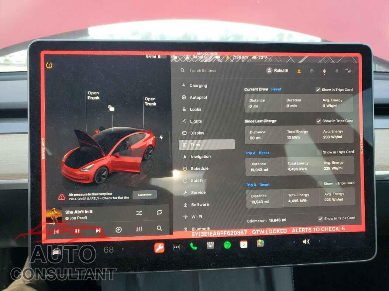 TESLA MODEL 3 2023 - 5YJ3E1EA6PF620367