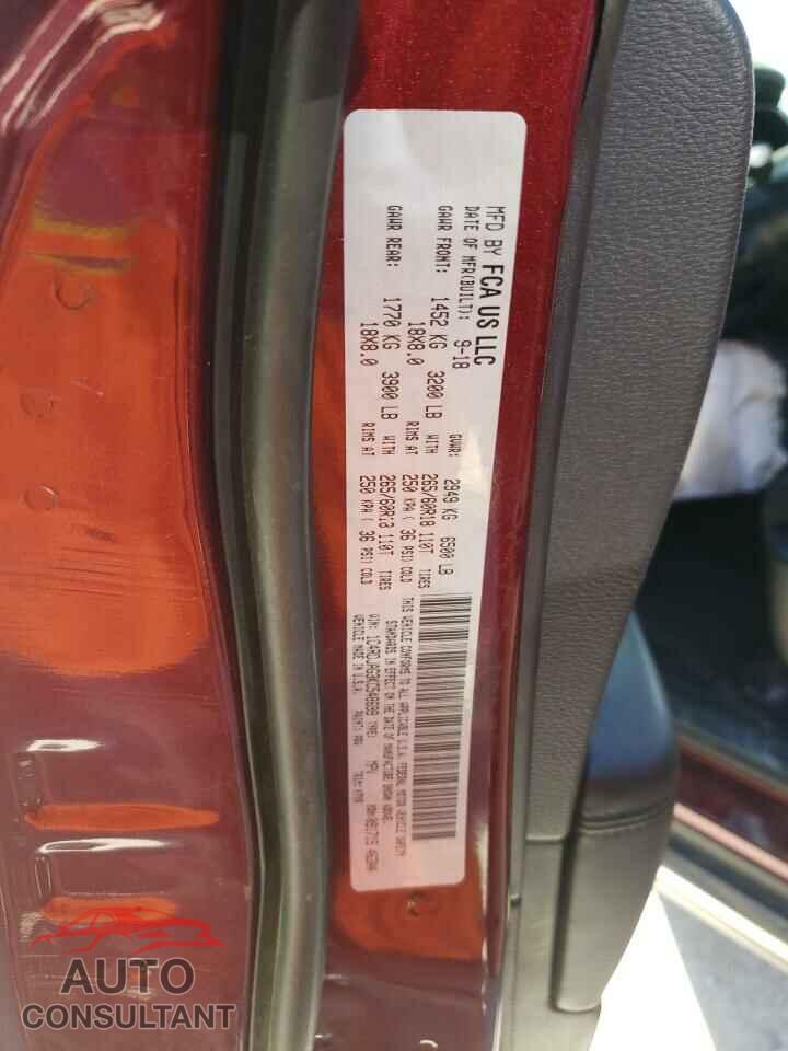 DODGE DURANGO 2019 - 1C4RDJAG3KC548699