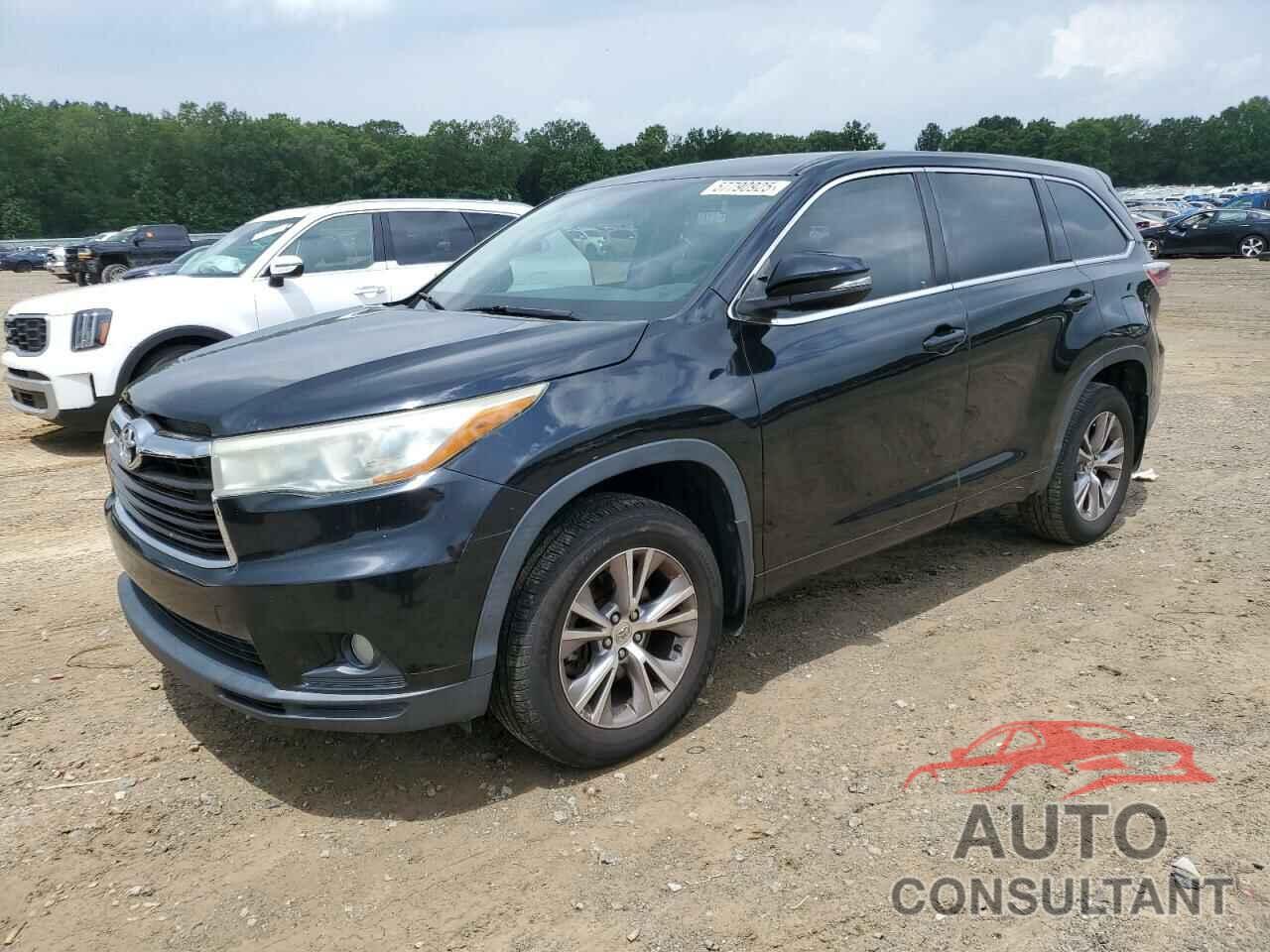 TOYOTA HIGHLANDER 2015 - 5TDZKRFH5FS043466