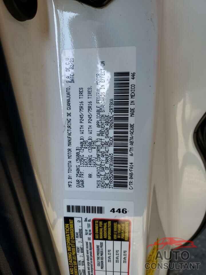 TOYOTA TACOMA 2021 - 3TYRX5GN8MT016665