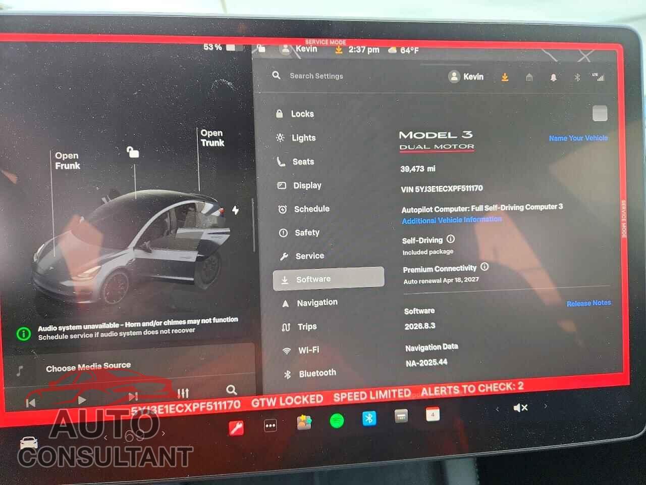 TESLA MODEL 3 2023 - 5YJ3E1ECXPF511170