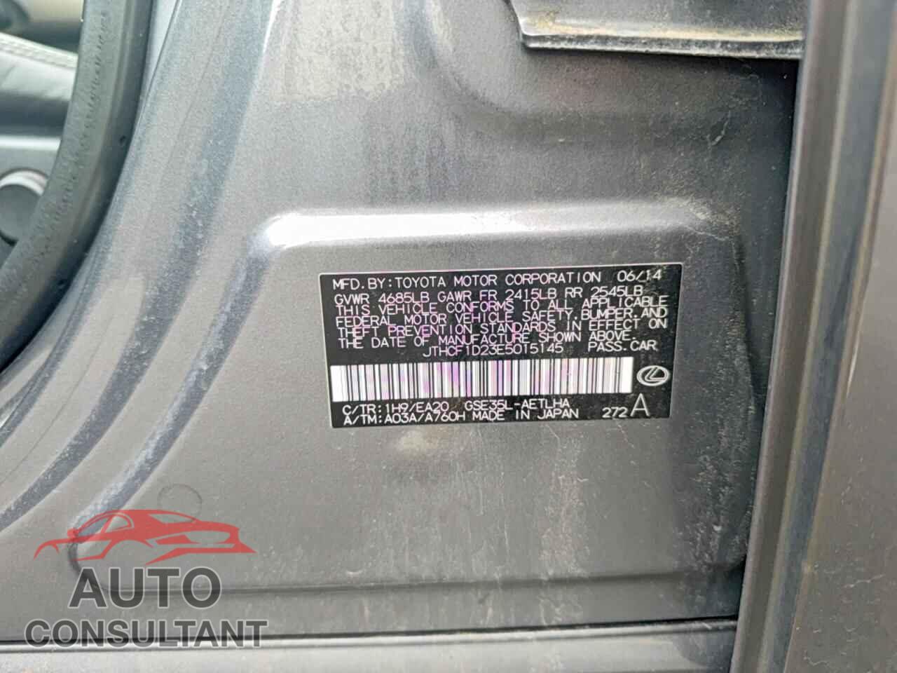 LEXUS IS 2014 - JTHCF1D23E5015145