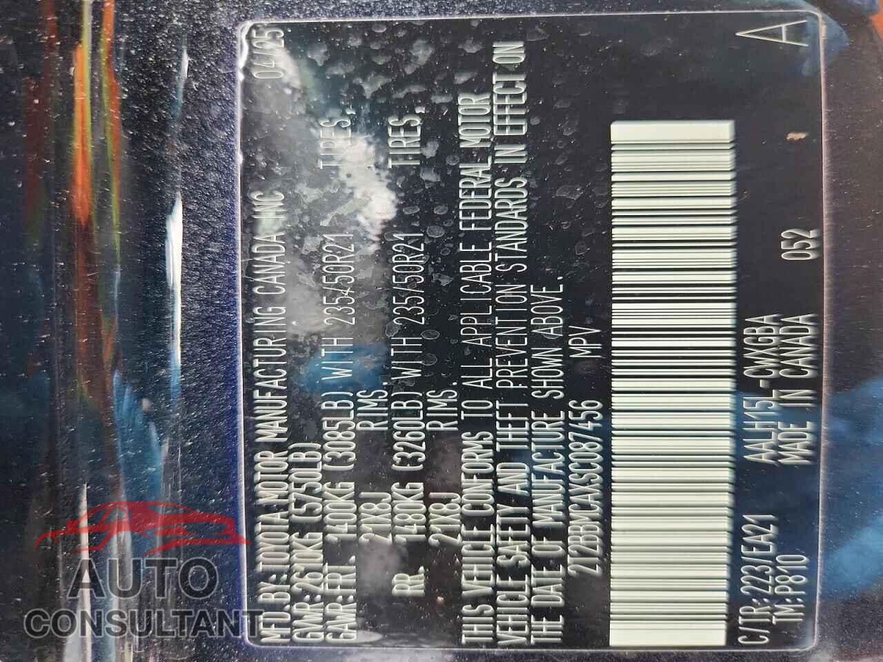 LEXUS UNKNOWN 2025 - 2T2BBMCAXSC087456