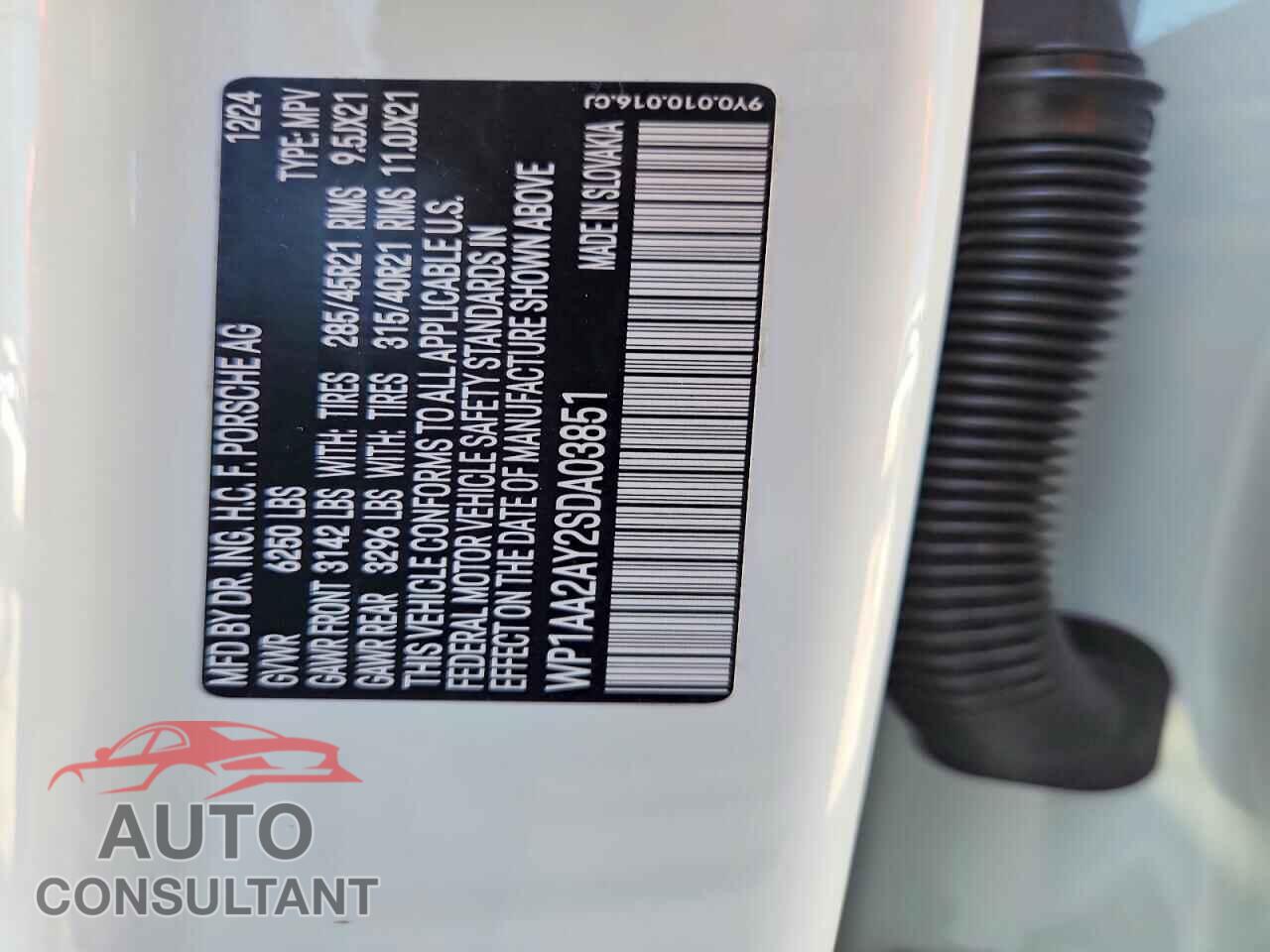 PORSCHE CAYENNE 2025 - WP1AA2AY2SDA03851