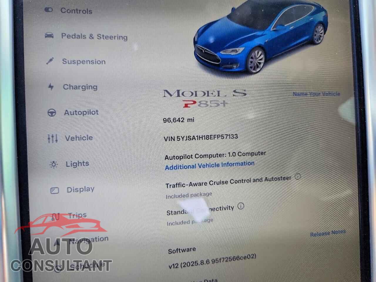 TESLA MODEL S 2014 - 5YJSA1H18EFP57133