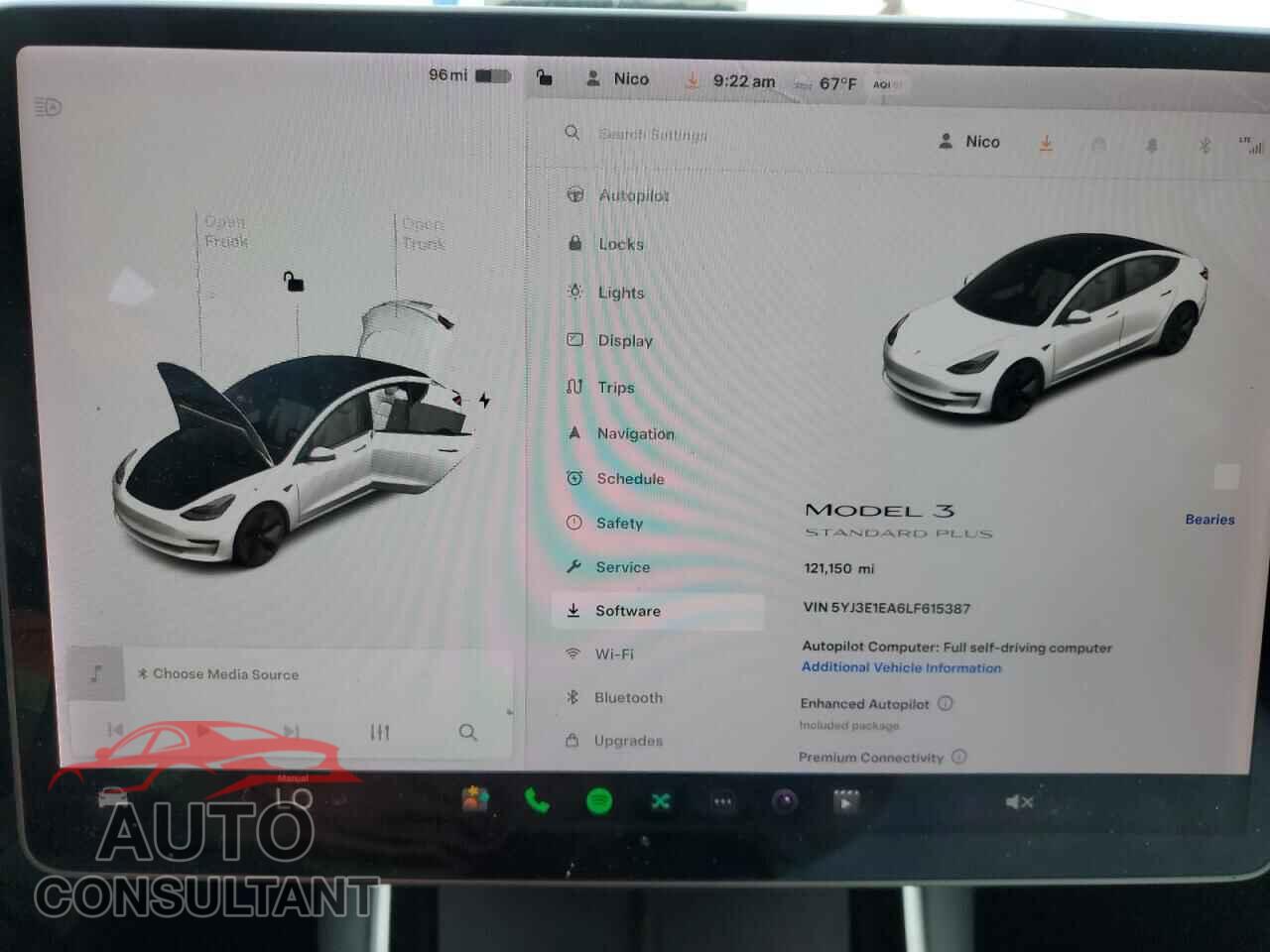 TESLA MODEL 3 2020 - 5YJ3E1EA6LF615387