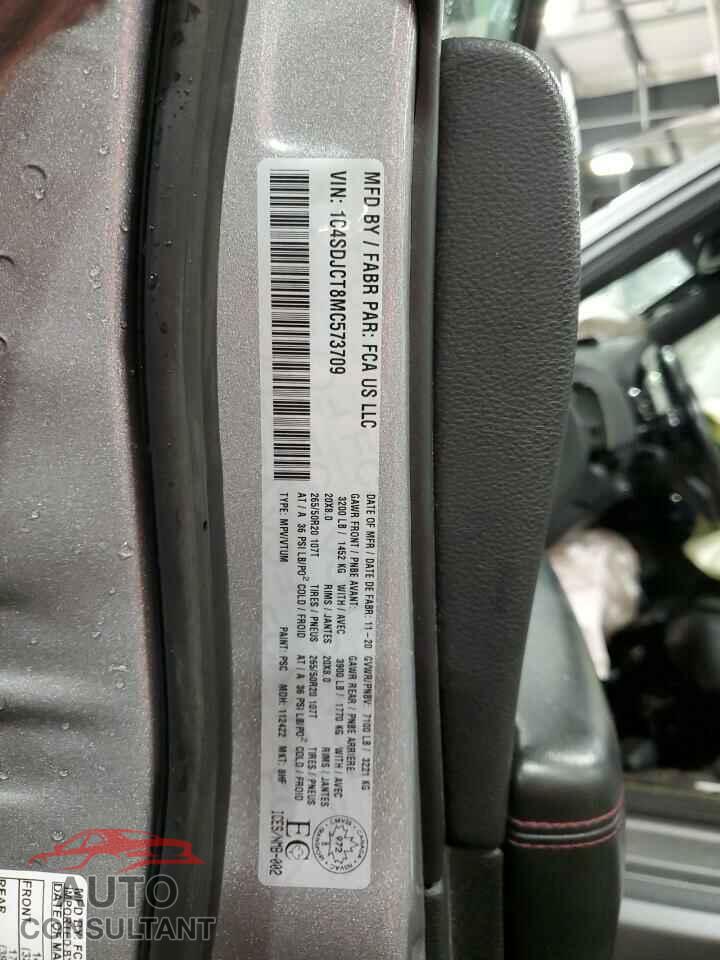 DODGE DURANGO 2021 - 1C4SDJCT8MC573709