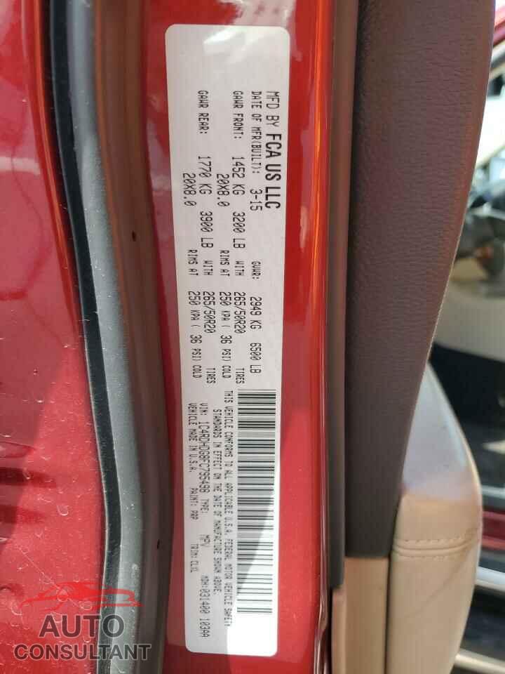 DODGE DURANGO 2015 - 1C4RDHDG8FC795498