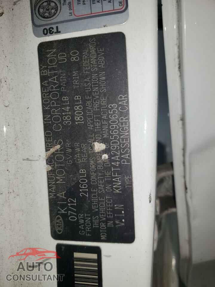 KIA FORTE 2013 - KNAFT4A29D5690653