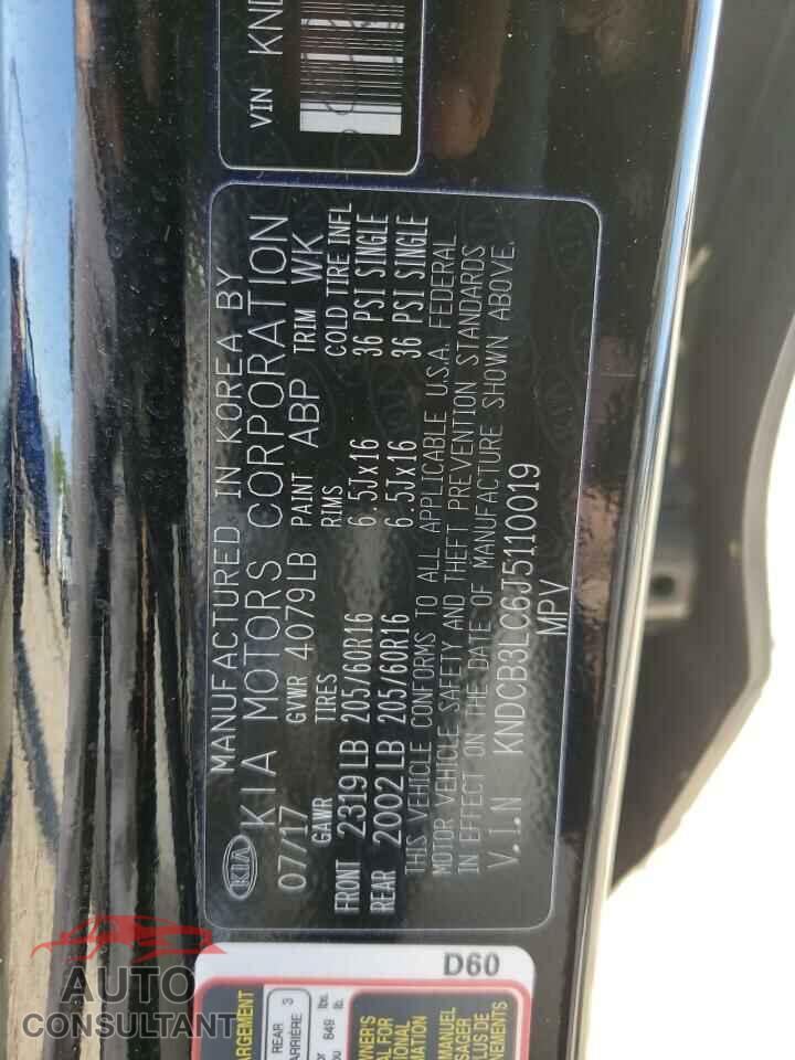 KIA NIRO 2018 - KNDCB3LC6J5110019
