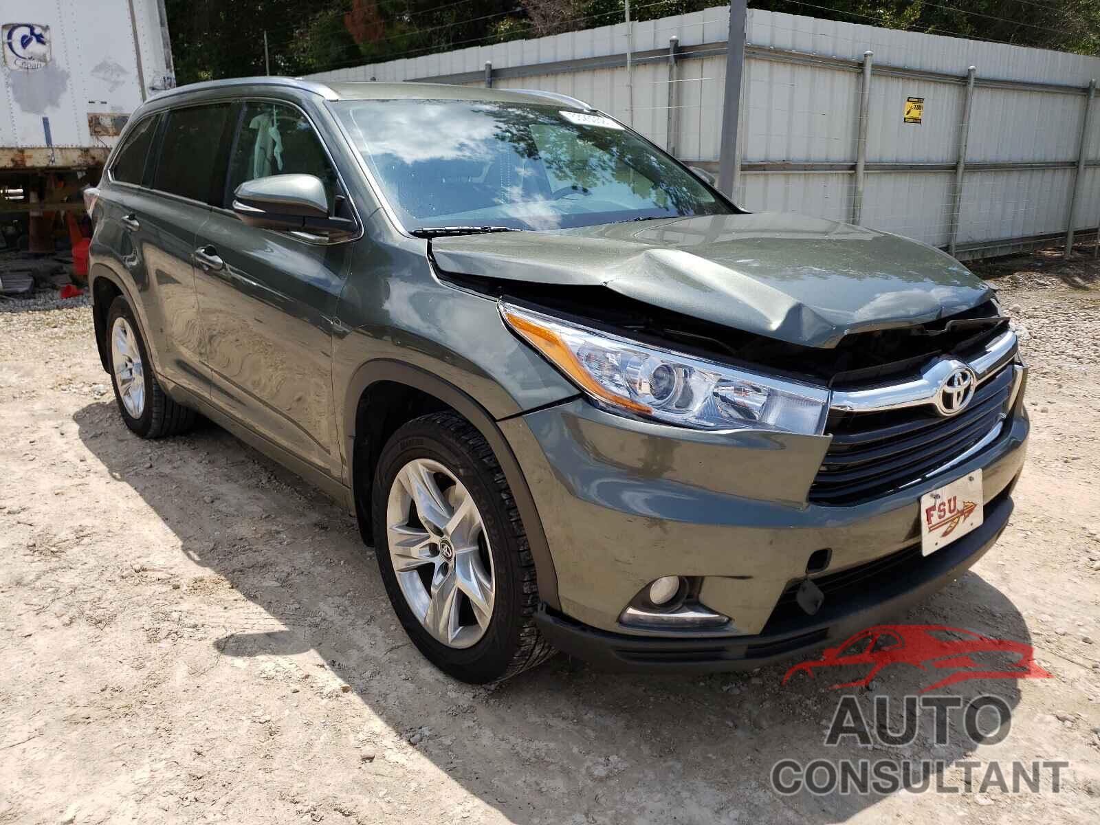 TOYOTA HIGHLANDER 2016 - 5TDDKRFH3GS352820