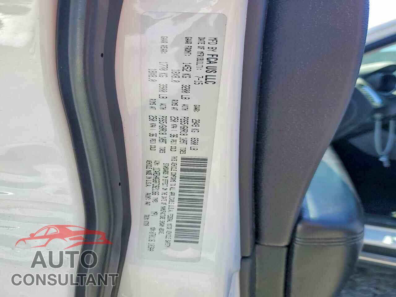 DODGE DURANGO 2015 - 1C4RDHAG6FC921166