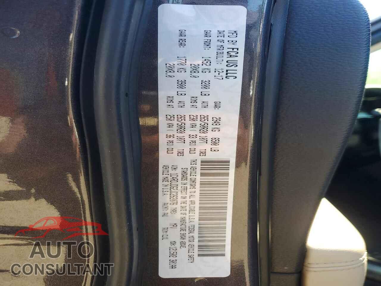 DODGE DURANGO 2018 - 1C4RDJDG2JC262076