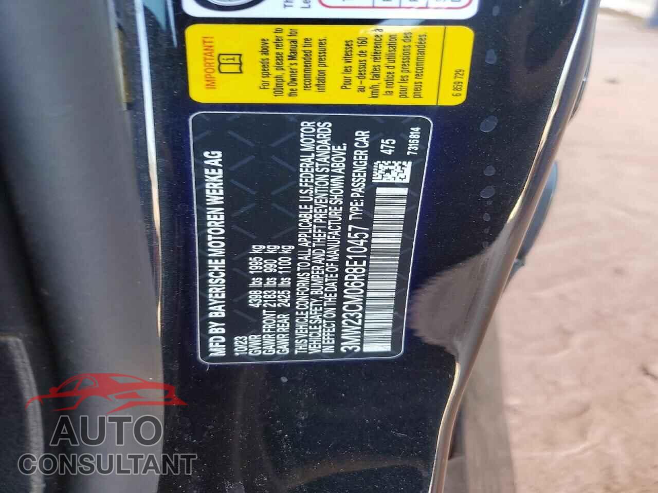 BMW 2 SERIES 2024 - 3MW23CM06R8E10457