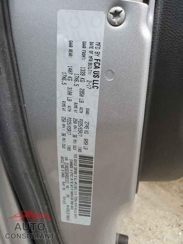 DODGE CARAVAN 2017 - 2C4RDGEG9HR691315