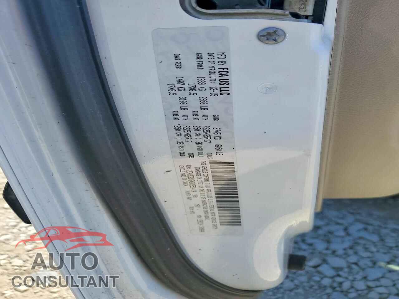 DODGE CARAVAN 2016 - 2C4RDGBGXGR251414