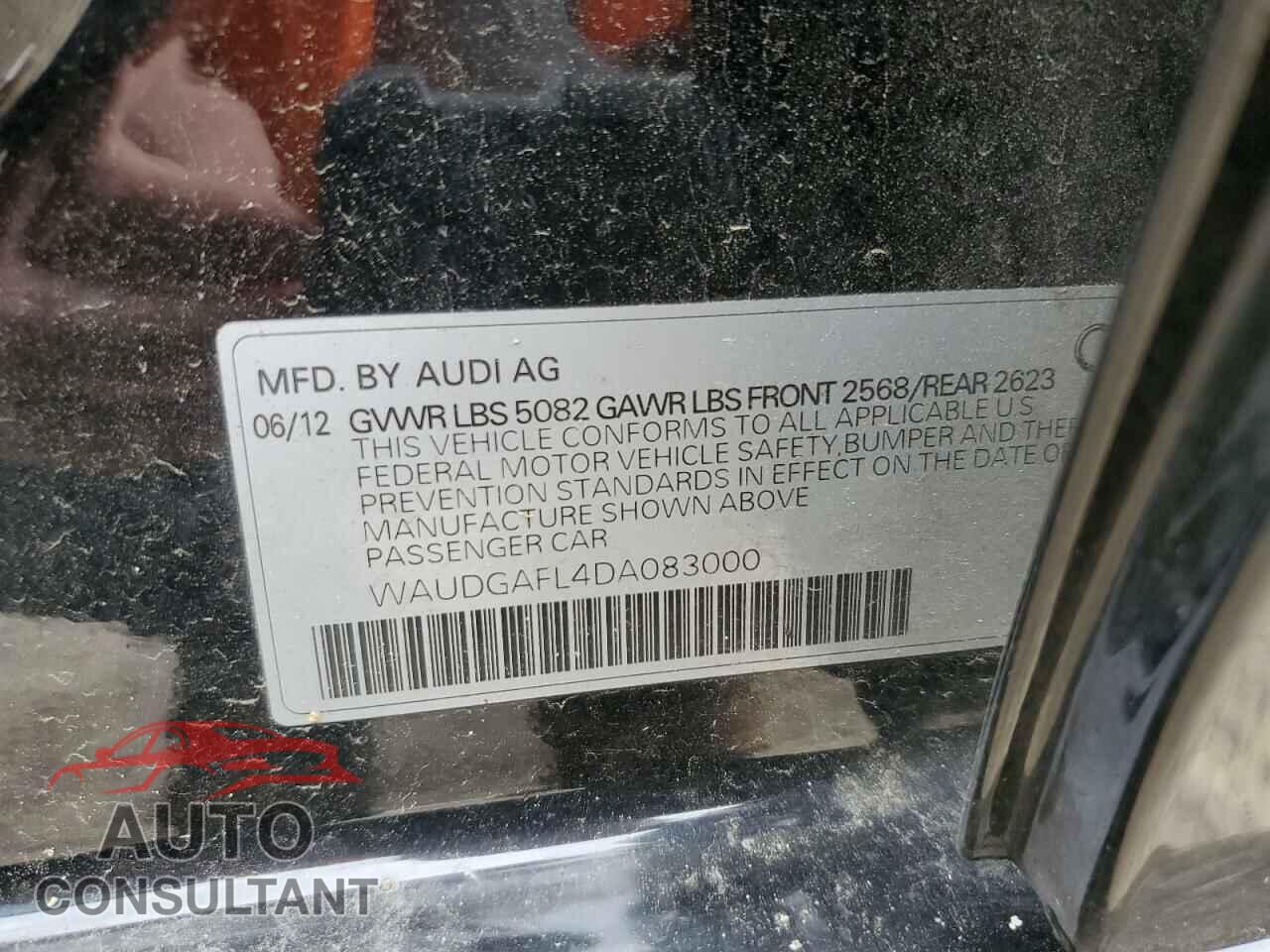 AUDI S4/RS4 2013 - WAUDGAFL4DA083000