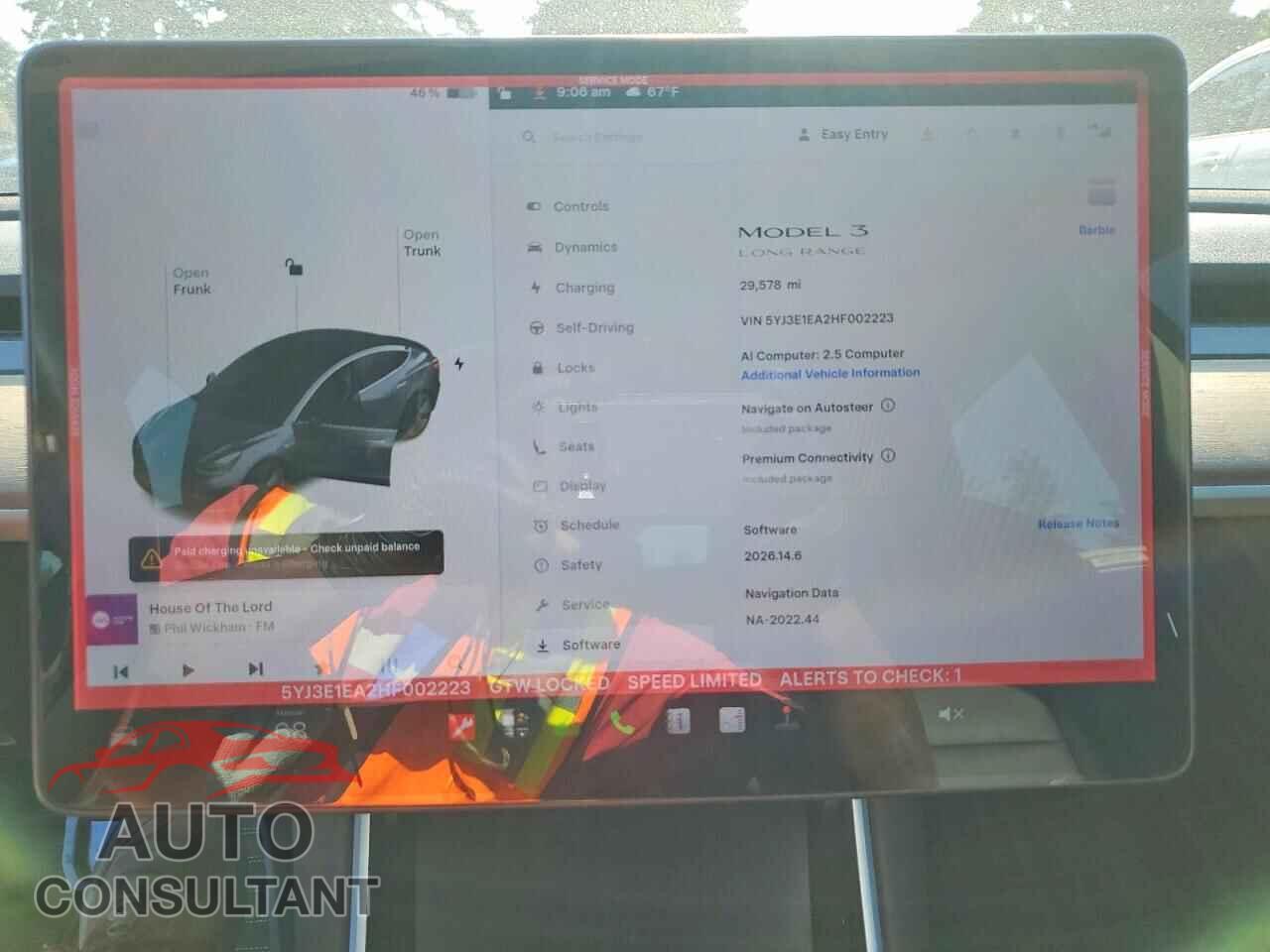 TESLA MODEL 3 2017 - 5YJ3E1EA2HF002223