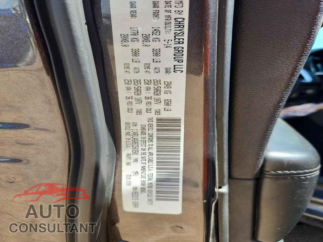 DODGE DURANGO 2014 - 1C4RDJAG0EC503501