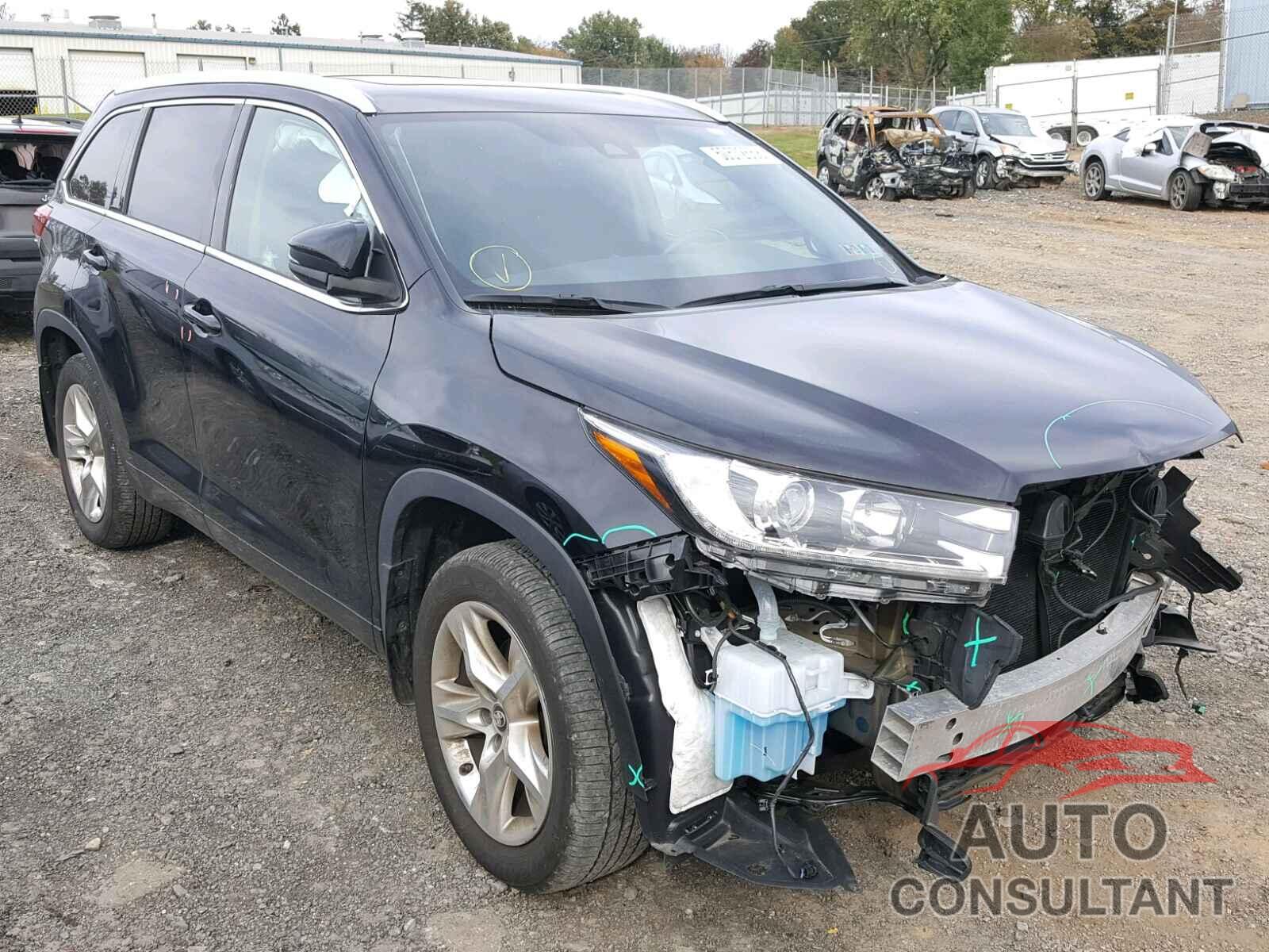TOYOTA HIGHLANDER 2017 - 5TDDZRFH2HS474677