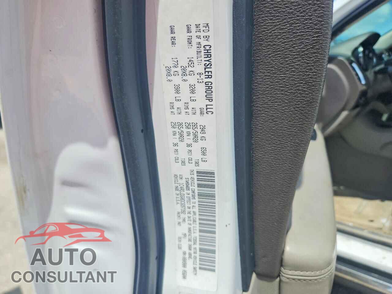 DODGE DURANGO 2013 - 1C4RDJDG0DC697392