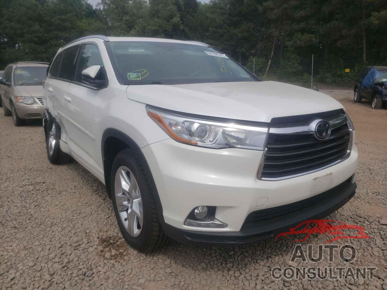TOYOTA HIGHLANDER 2016 - 5TDDKRFH0GS351091