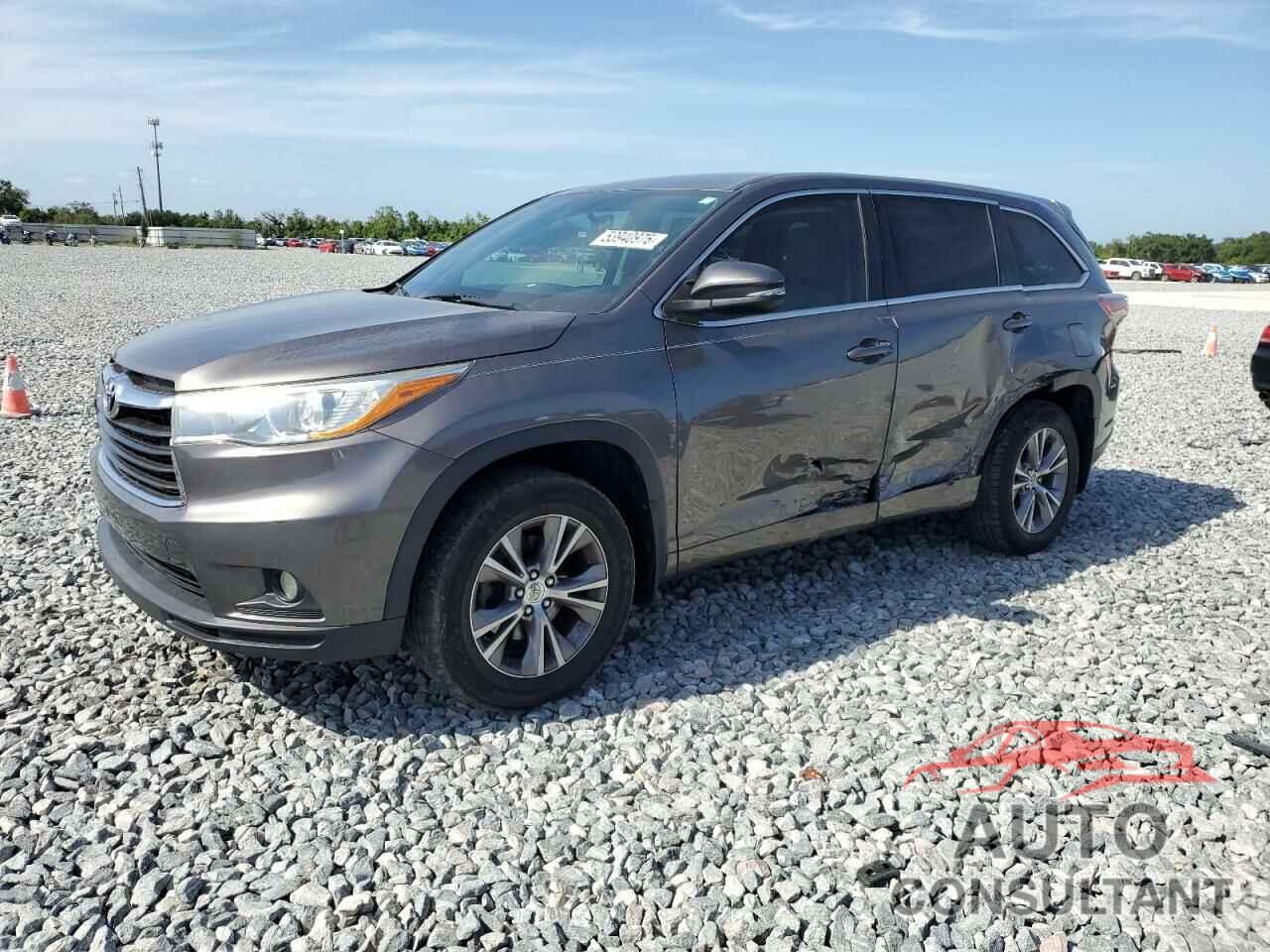 TOYOTA HIGHLANDER 2015 - 5TDZKRFH0FS042502