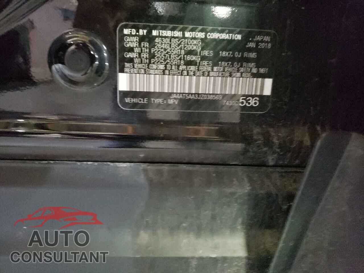 MITSUBISHI ECLIPSE 2018 - JA4AT5AA3JZ038569