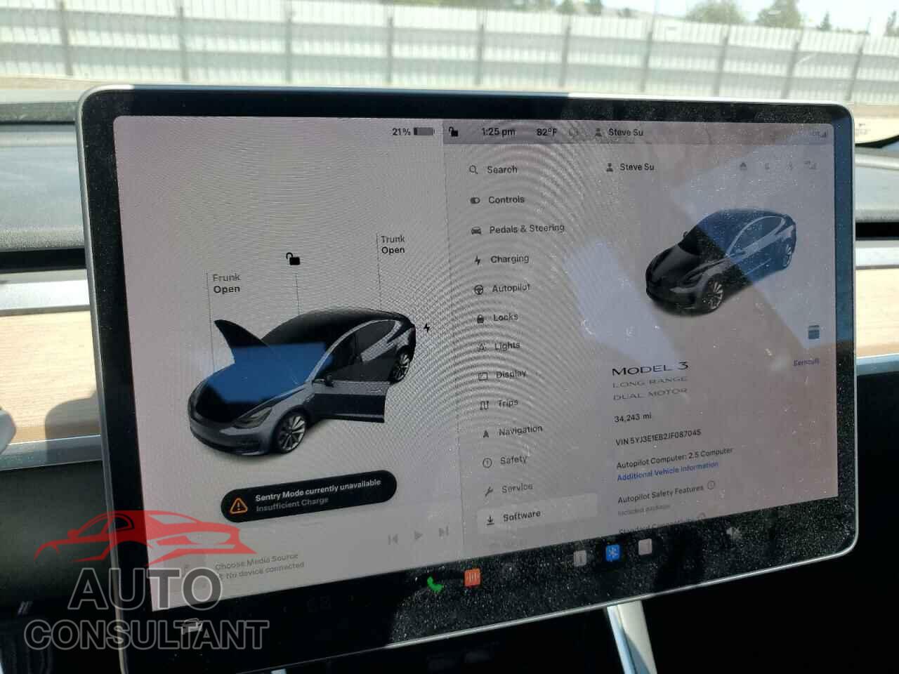 TESLA MODEL 3 2018 - 5YJ3E1EB2JF087045
