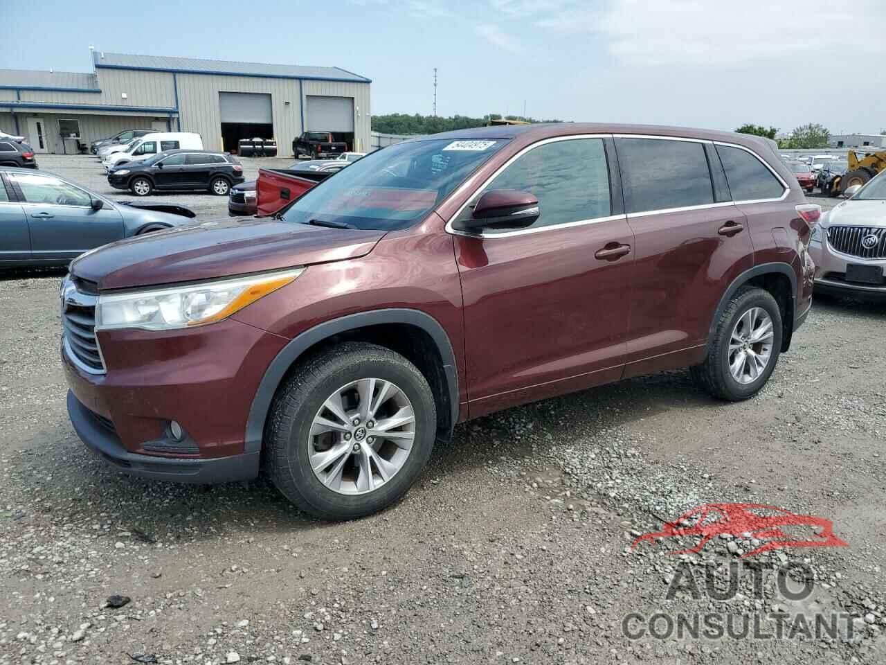 TOYOTA HIGHLANDER 2016 - 5TDBKRFH2GS291452