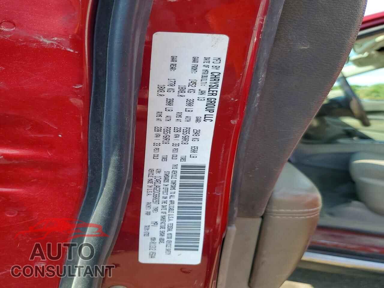 DODGE DURANGO 2013 - 1C4RDJAG2DC660297