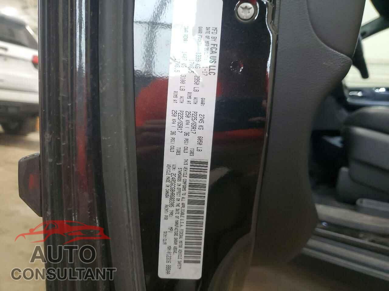 DODGE CARAVAN 2017 - 2C4RDGCG8HR682205