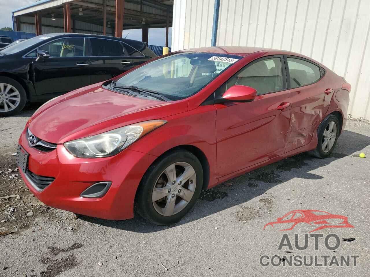 HYUNDAI ELANTRA 2013 - KMHDH4AE9DU989907